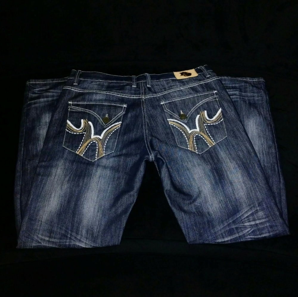 Blue Dark Wash Jeans